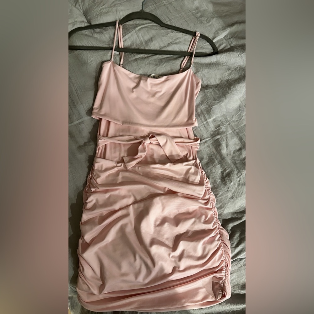 Baby pink mini dress from Lucy In the Sky